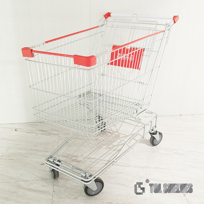 Asian Style 150L Shopping Cart Trolley For Hypermarket