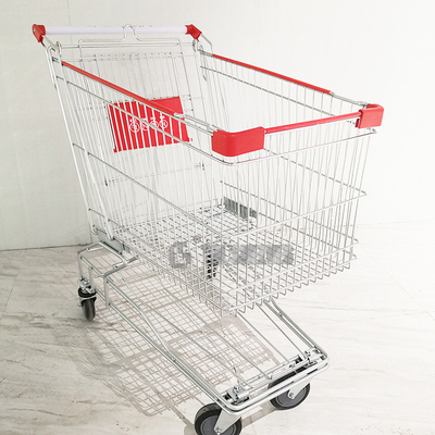 Asian Style 150L Shopping Cart Trolley For Hypermarket