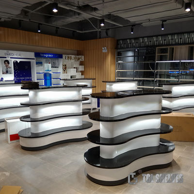 CE Certification Gondola Shelf Rack , Modern Gondola Shelving Powder Coating Surface