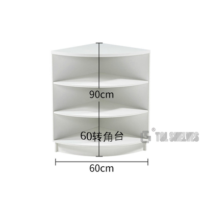 Modern Supermarket Checkout Counter Wood Material Powder Coating Surface