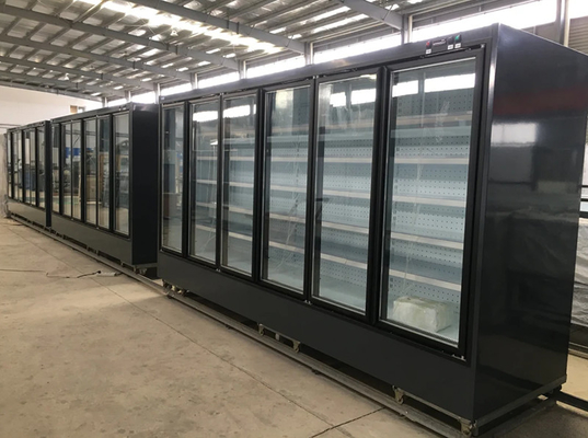 Open Glass Door Merchandiser Refrigerator 220v-240v Voltage 2050mm height